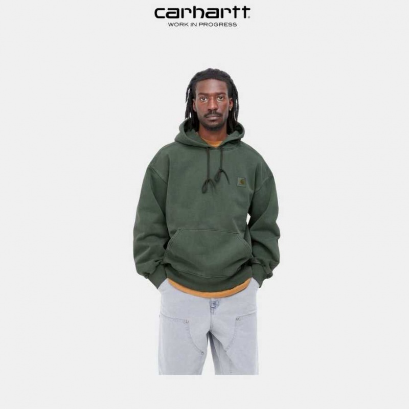 Boxwood Carhartt Wip Encapuchonné Vista Sweatshirt - Danmark OKY-6213815