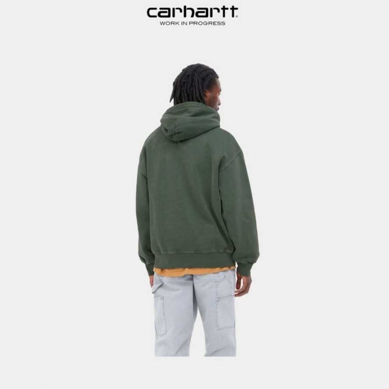 Boxwood Carhartt Wip Encapuchonné Vista Sweatshirt - Danmark OKY-6213815