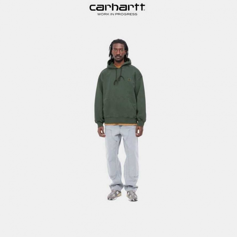 Boxwood Carhartt Wip Encapuchonné Vista Sweatshirt - Danmark OKY-6213815