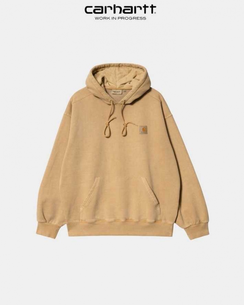 Marron Carhartt Wip Encapuchonné Vista Sweatshirt - Danmark AVG-8518123