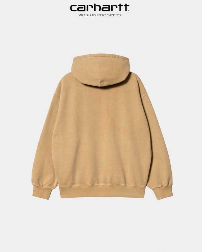 Marron Carhartt Wip Encapuchonné Vista Sweatshirt - Danmark AVG-8518123