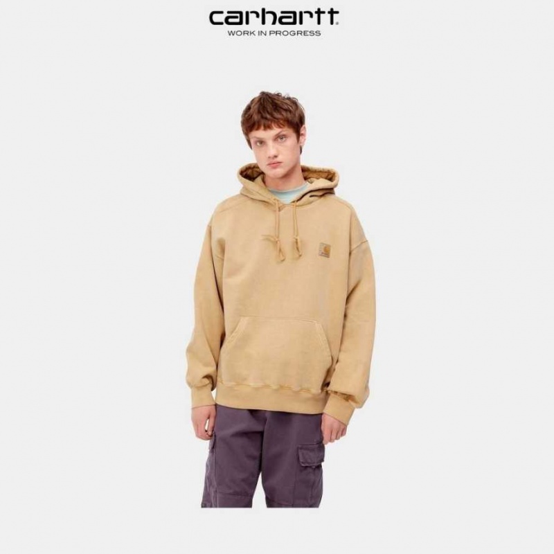 Marron Carhartt Wip Encapuchonné Vista Sweatshirt - Danmark AVG-8518123