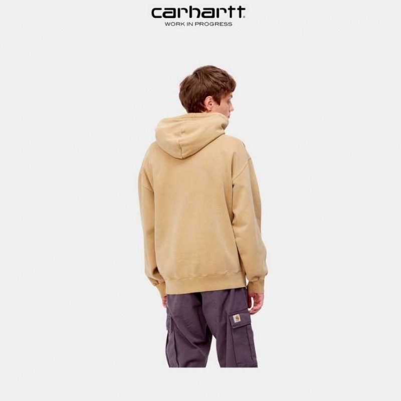 Marron Carhartt Wip Encapuchonné Vista Sweatshirt - Danmark AVG-8518123