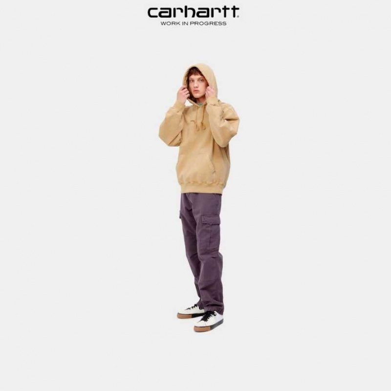 Marron Carhartt Wip Encapuchonné Vista Sweatshirt - Danmark AVG-8518123