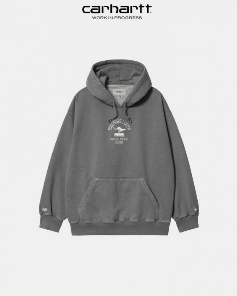 Shiver / Wax Carhartt New Balance x Carhartt WIP Sculpture Center Encapuchonné Sweatshirt Shiver / - Danmark RVB-7396538