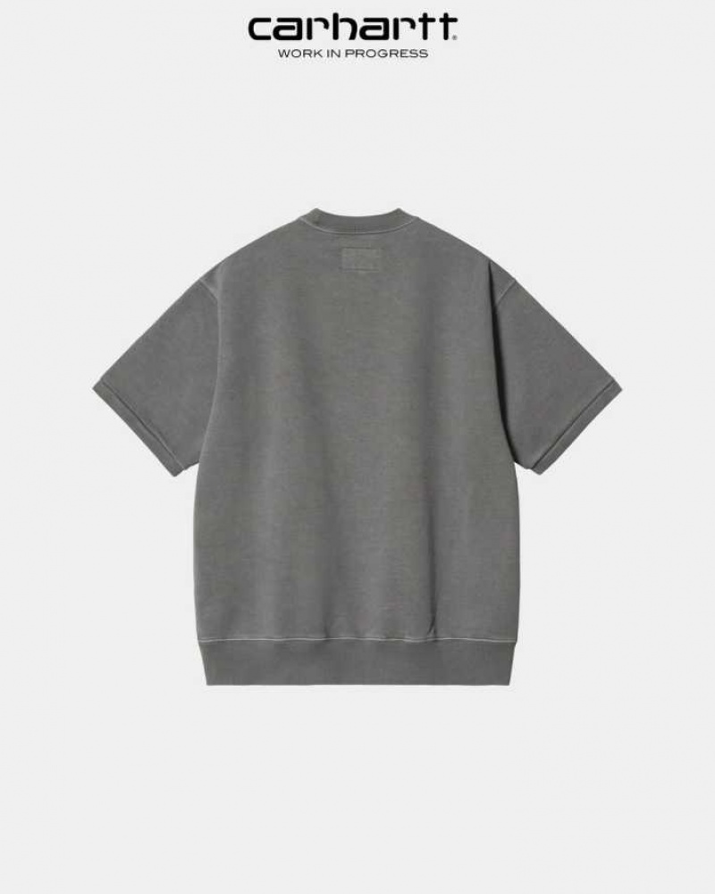 Shiver / Wax Carhartt New Balance x Carhartt WIP Sculpture Center Corta Sleeve Sweatshirt Shiver / - Danmark EBV-8903114