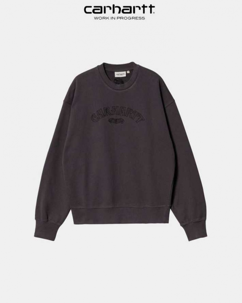 Artichoke Carhartt Wip Verse Script Sweatshirt - Danmark YQR-9797439