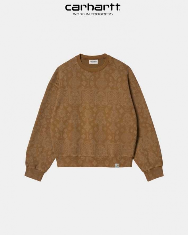 Marron Carhartt Wip Verse Sweatshirt - Danmark JRI-9604261