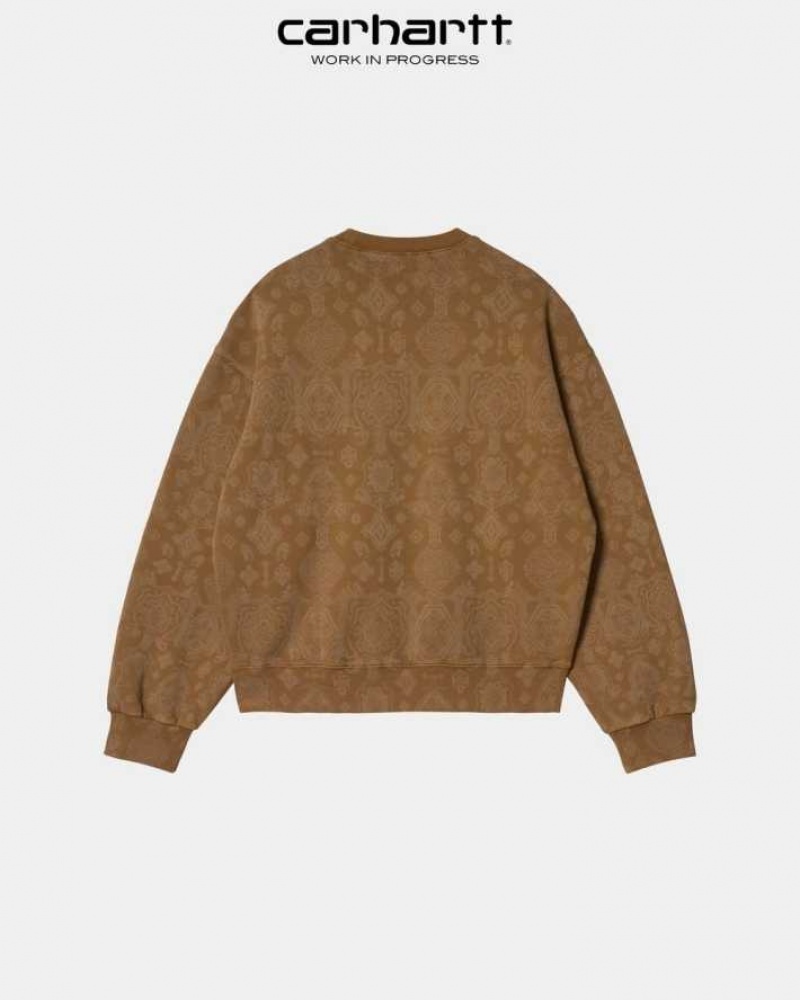 Marron Carhartt Wip Verse Sweatshirt - Danmark JRI-9604261