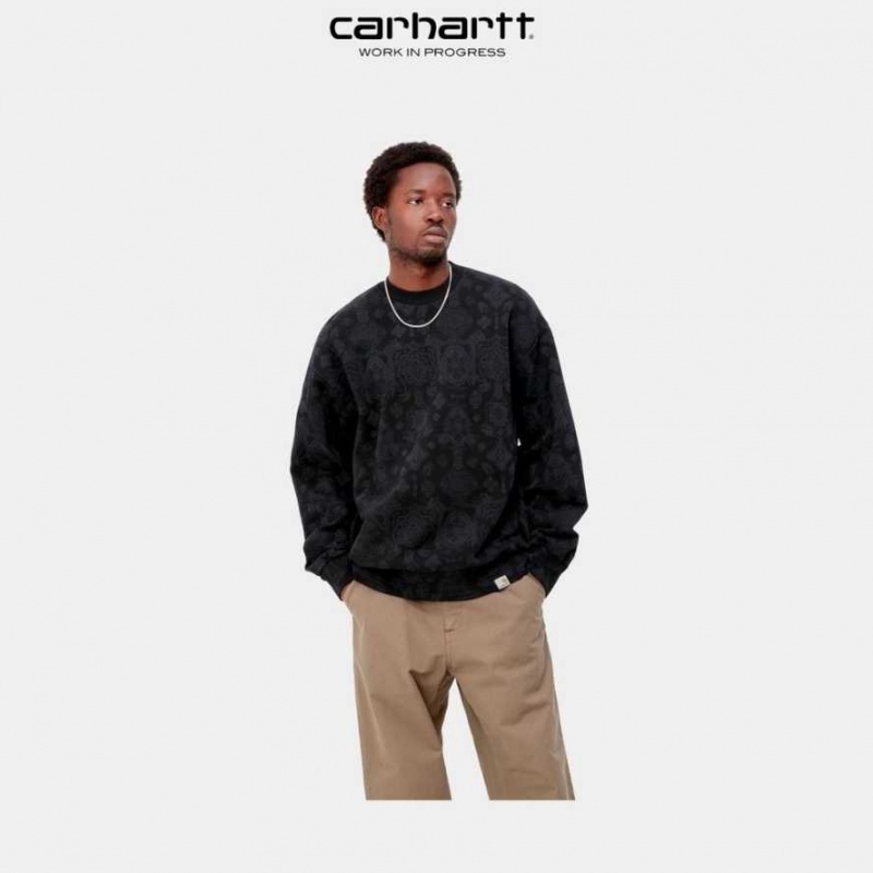 Noir Carhartt Wip Verse Sweatshirt - Danmark BRQ-9263504