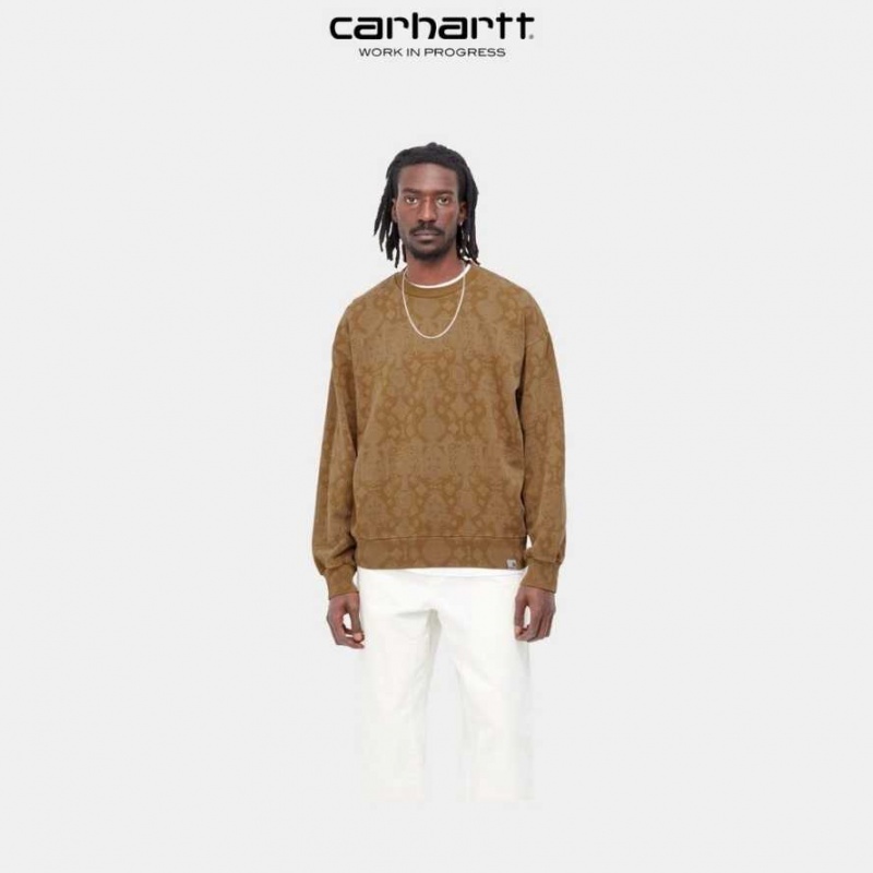 Marron Carhartt Wip Verse Sweatshirt - Danmark JRI-9604261