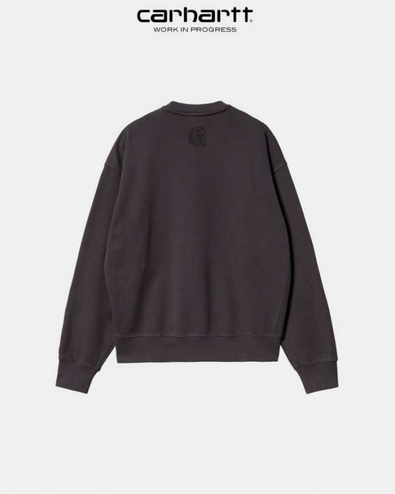 Artichoke Carhartt Wip Verse Script Sweatshirt - Danmark YQR-9797439