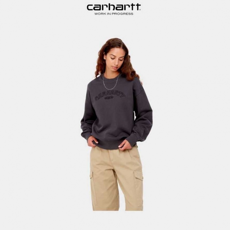 Artichoke Carhartt Wip Verse Script Sweatshirt - Danmark YQR-9797439