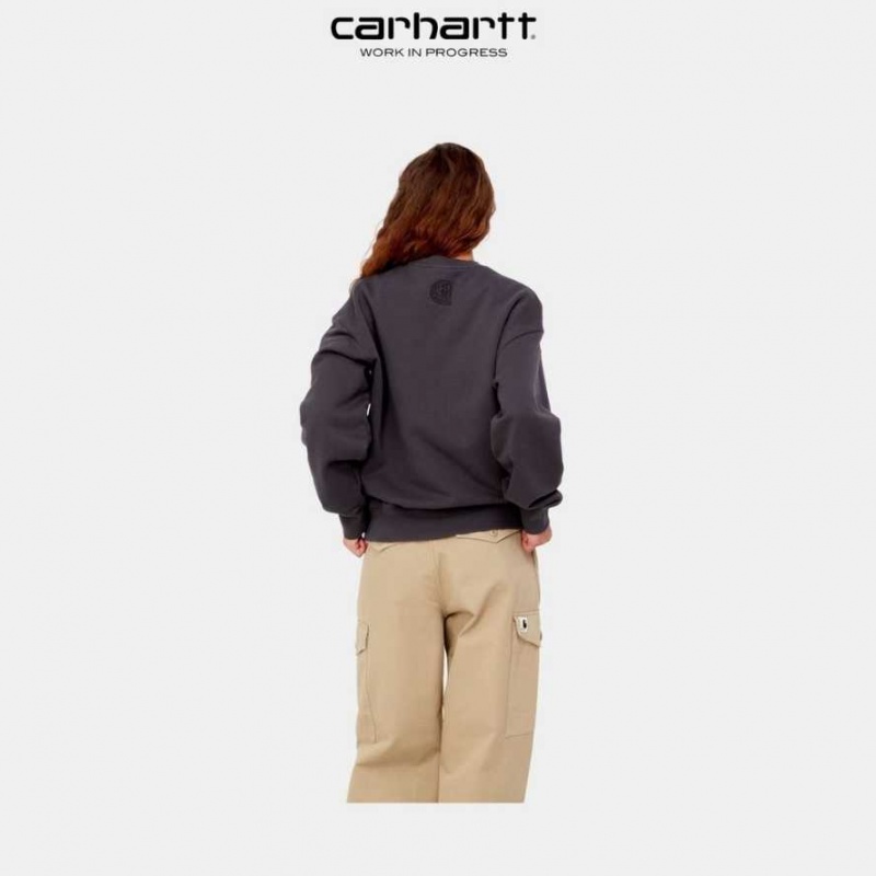 Artichoke Carhartt Wip Verse Script Sweatshirt - Danmark YQR-9797439