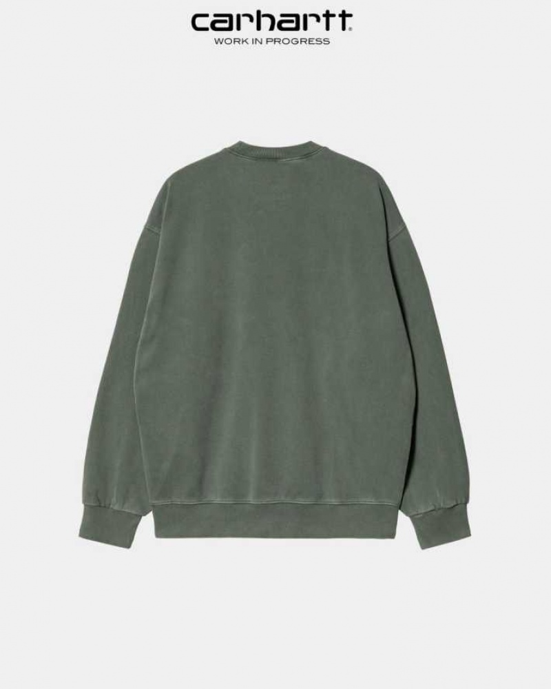 Boxwood Carhartt Wip Vista Sweatshirt - Danmark AHW-5218682