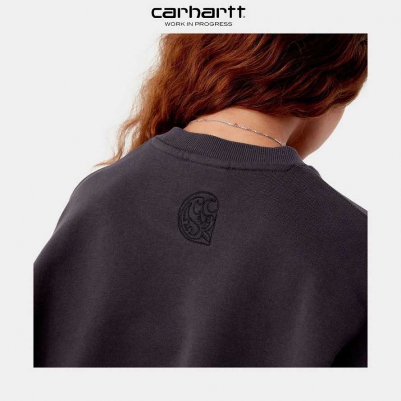 Artichoke Carhartt Wip Verse Script Sweatshirt - Danmark YQR-9797439