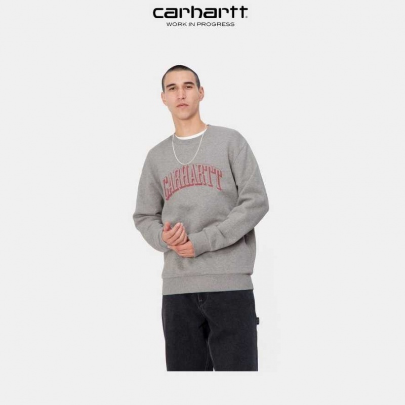 Grise Carhartt Wip Scrawl Sweatshirt - Danmark NWP-0918509