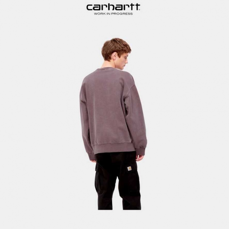 Noir Carhartt Wip Vista Sweatshirt - Danmark RUR-5747471