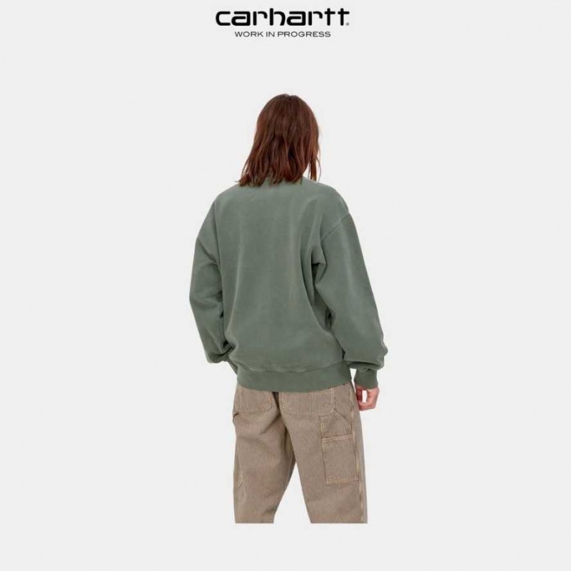 Boxwood Carhartt Wip Vista Sweatshirt - Danmark AHW-5218682