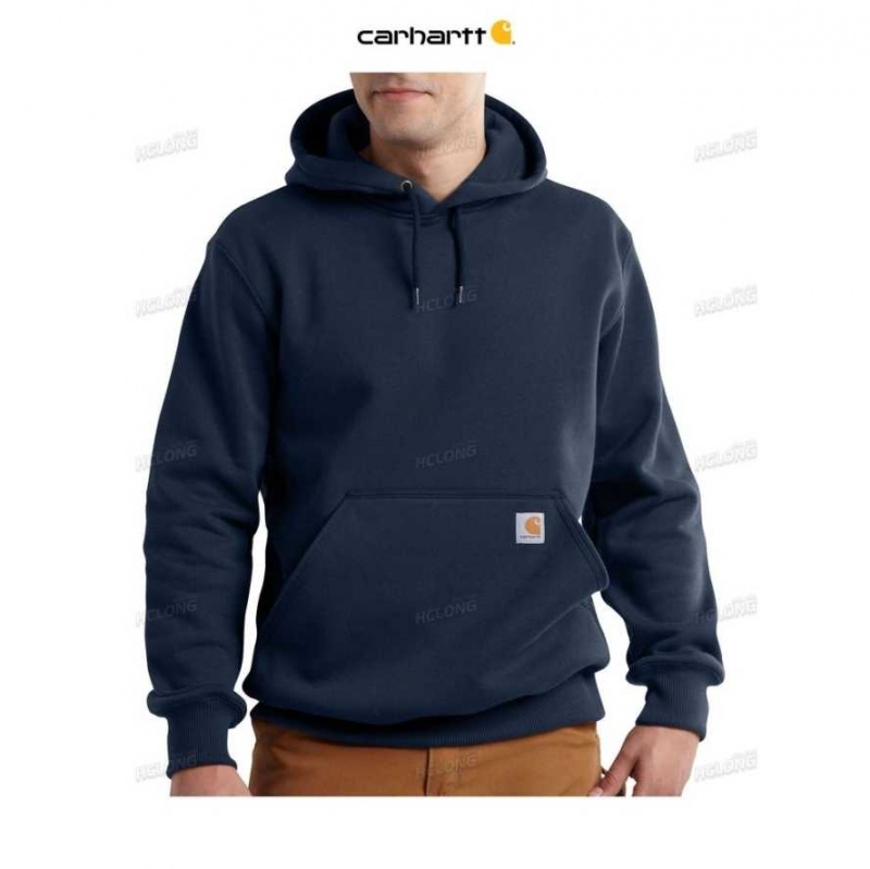 Bleu Marine Carhartt Rain Defender Loose Fit Heavyweight Sweatshirt Bleu - Danmark OTM-8476578