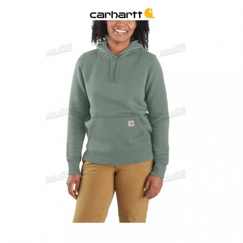 Jade Heather Carhartt Relaxed Fit Midweight Sweatshirt Jade - Danmark BJT-4525459