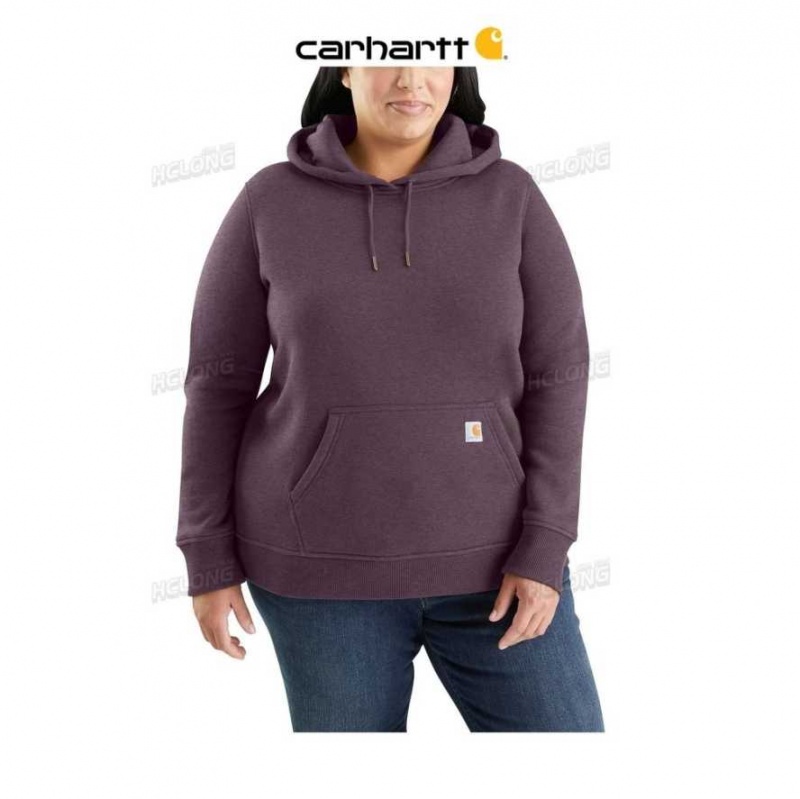 Blackberry Heather Carhartt Relaxed Fit Midweight Sweatshirt Blackberry - Danmark KKC-5806398