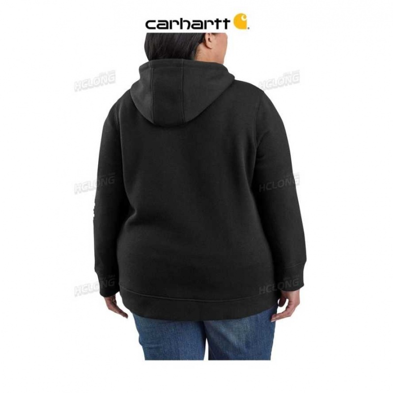 Noir Carhartt Relaxed Fit Midweight Logo Sleeve Graphique Sweatshirt - Danmark IAR-7077707