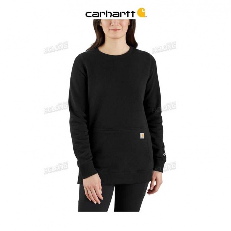 Noir Carhartt Force Relaxed Fit Legere Sweatshirt - Danmark SAZ-5135540