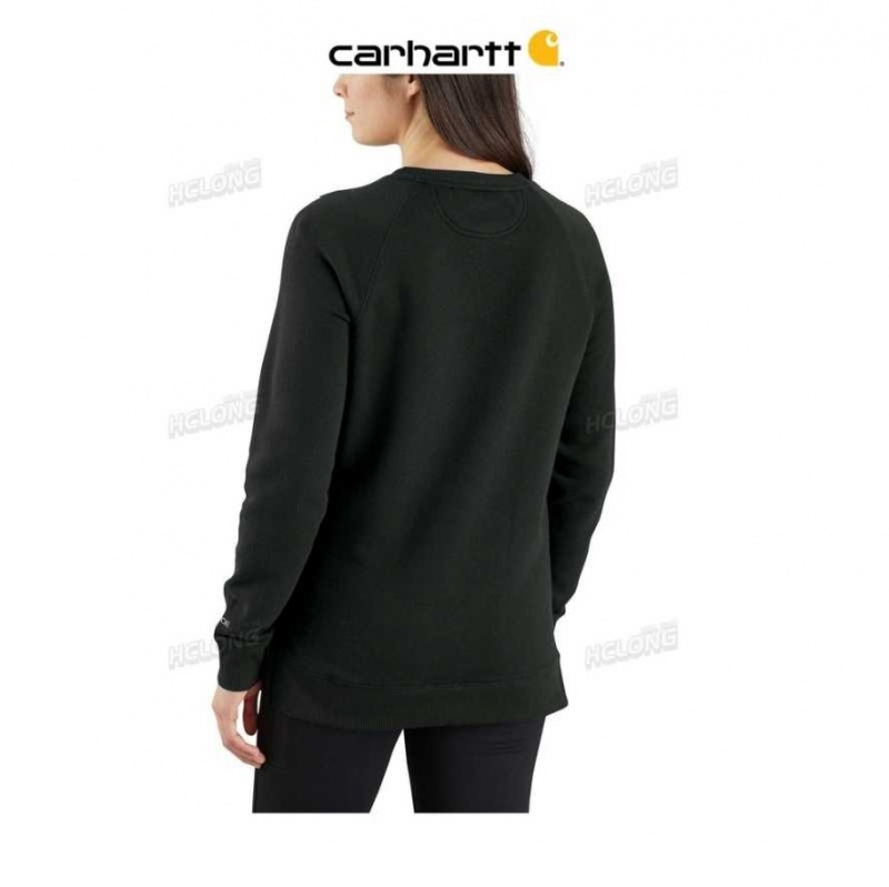 Noir Carhartt Force Relaxed Fit Legere Sweatshirt - Danmark SAZ-5135540