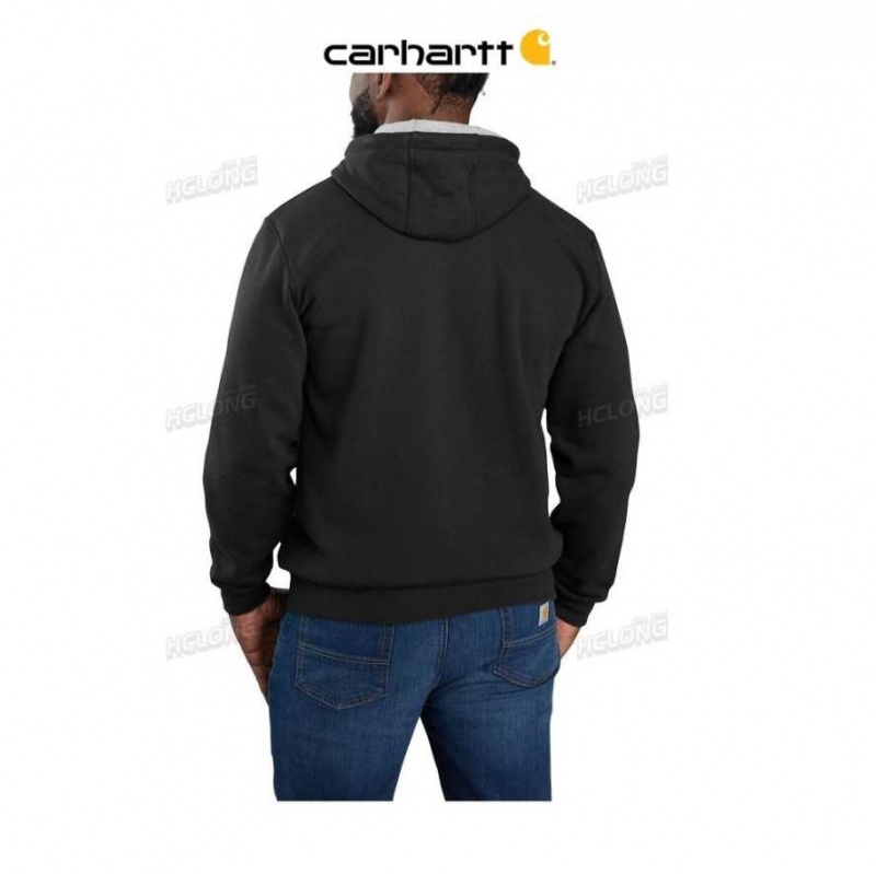 Noir Carhartt Loose Fit Midweight Felt Logo Graphique Sweatshirt - Danmark KEA-2024384