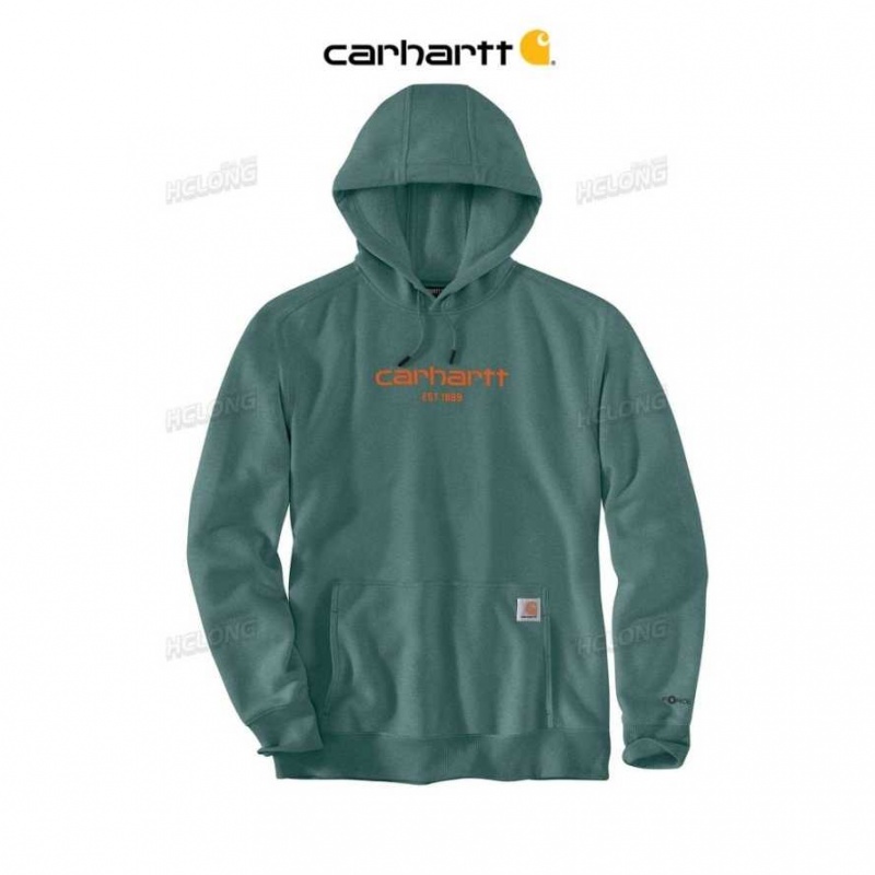 Vert Carhartt Force Relaxed Fit Legere Logo Graphique Sweatshirt - Danmark VRL-1538848