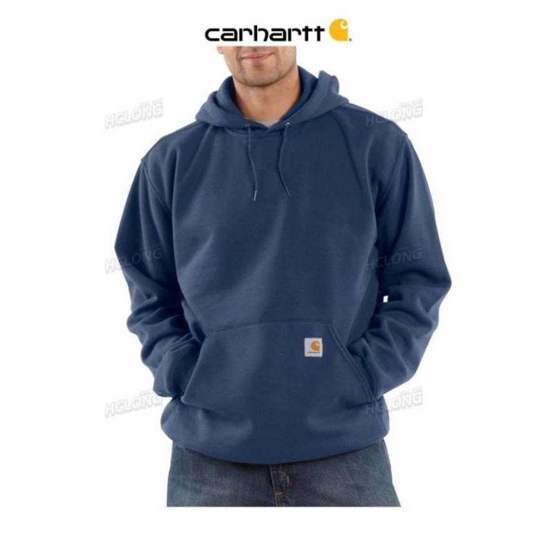 Bleu Marine Carhartt Loose Fit Midweight Sweatshirt Bleu - Danmark ILQ-3434393