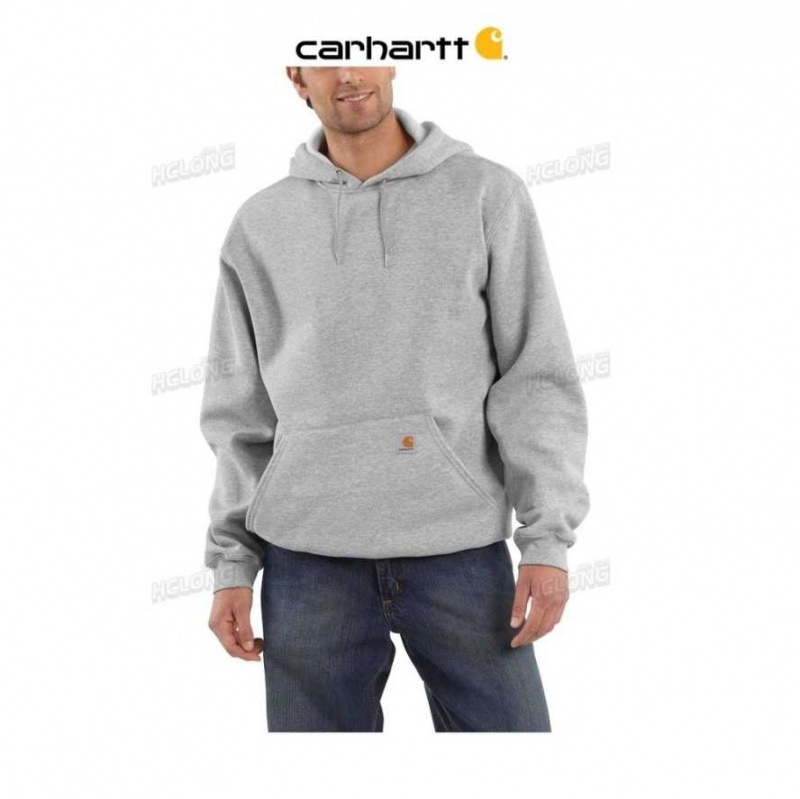 Heather Gray Carhartt Loose Fit Midweight Sweatshirt Heather - Danmark YBK-3209543