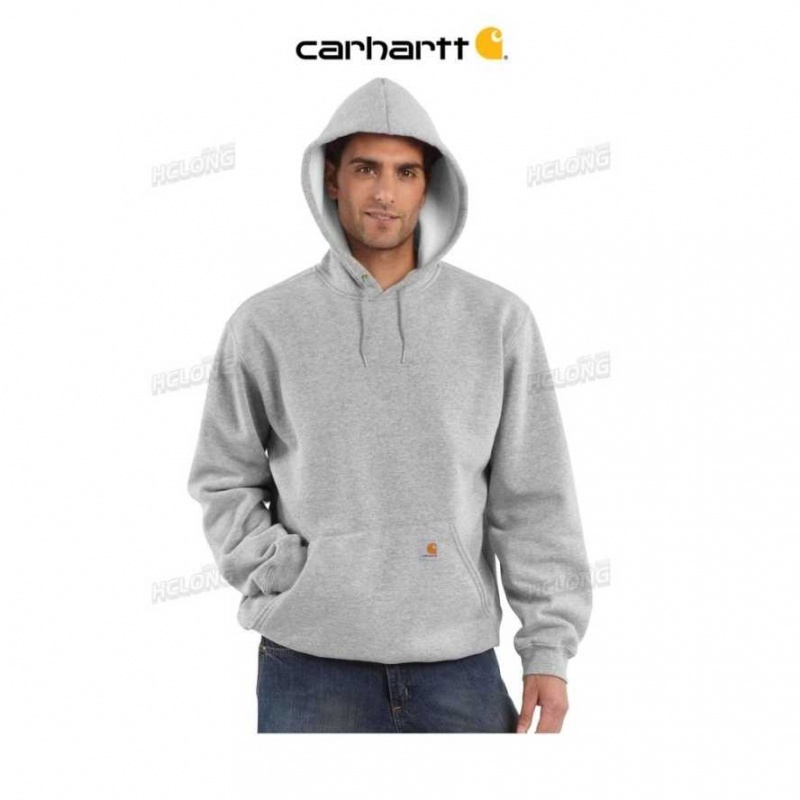 Heather Gray Carhartt Loose Fit Midweight Sweatshirt Heather - Danmark YBK-3209543