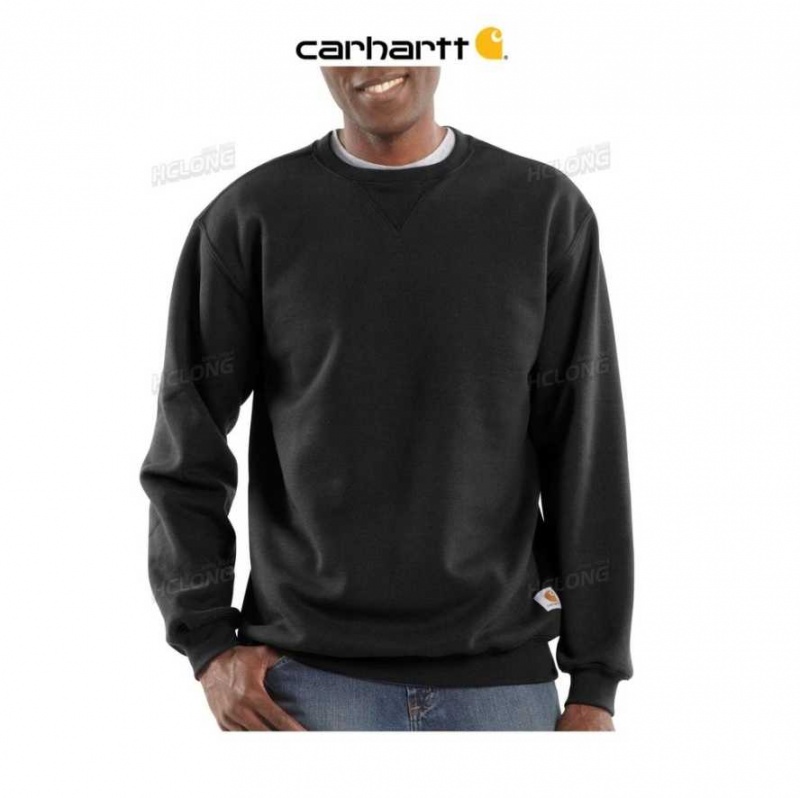 Noir Carhartt Midweight Crewneck Sweatshirt - Danmark TLS-9495312