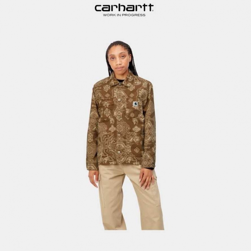 Marron Carhartt Wip Irving Coat - Danmark UYE-9894642