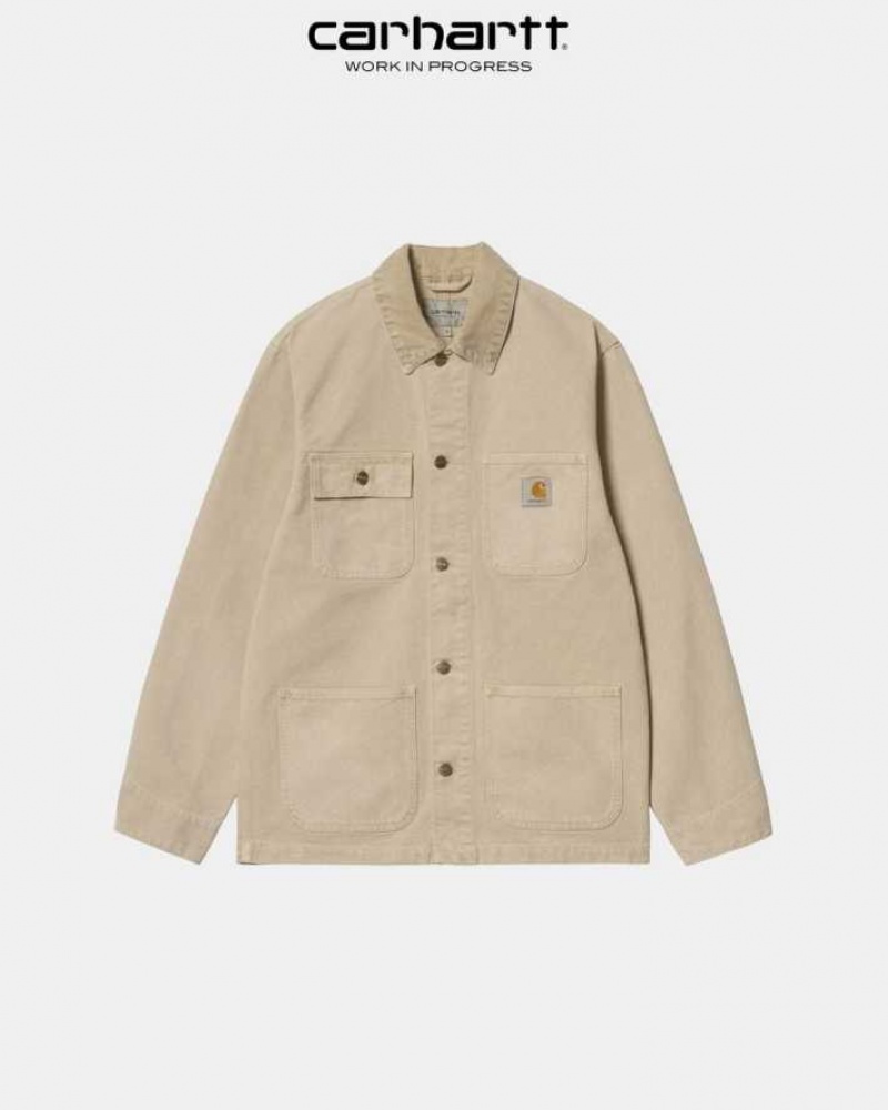 Marron Carhartt Wip Michigan Chore Coat (Spring) - Danmark ZCA-1271718