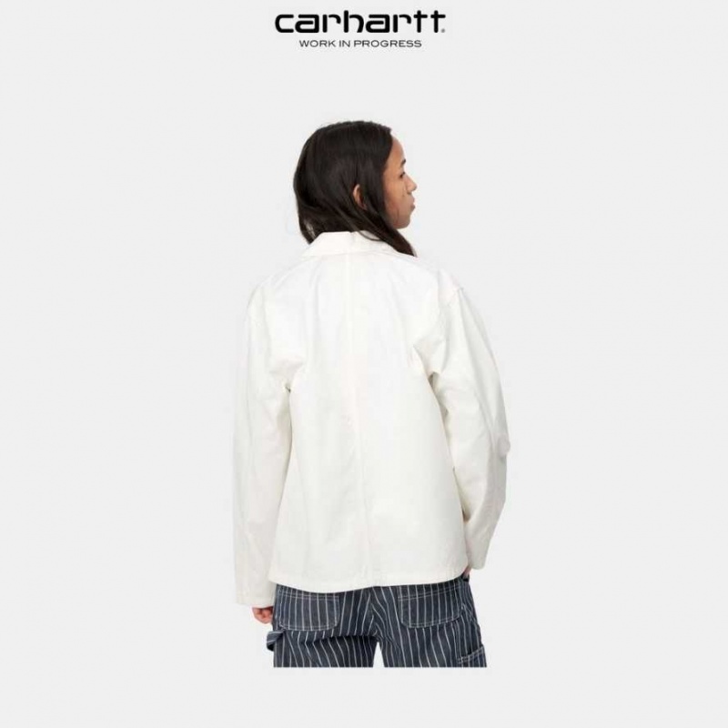 Off-White Carhartt Wip Michigan Chore Coat (Spring) - Danmark PQC-3440742