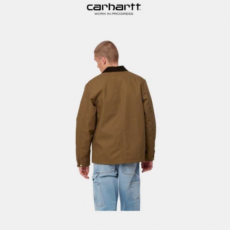 Marron Carhartt Wip Michigan Chore Coat (D'hiver) - Danmark FBE-0748926