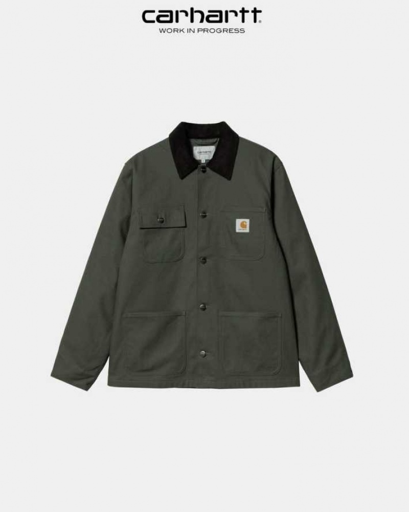 Boxwood Carhartt Wip Michigan Chore Coat (D'hiver) - Danmark BLD-2178101