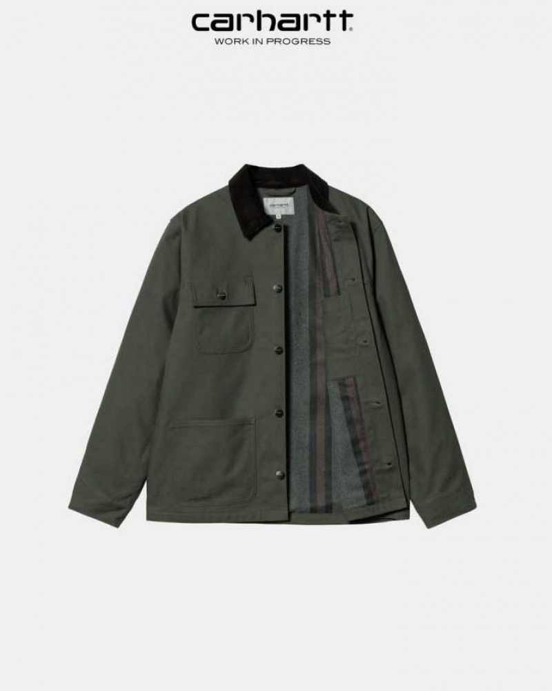 Boxwood Carhartt Wip Michigan Chore Coat (D'hiver) - Danmark BLD-2178101