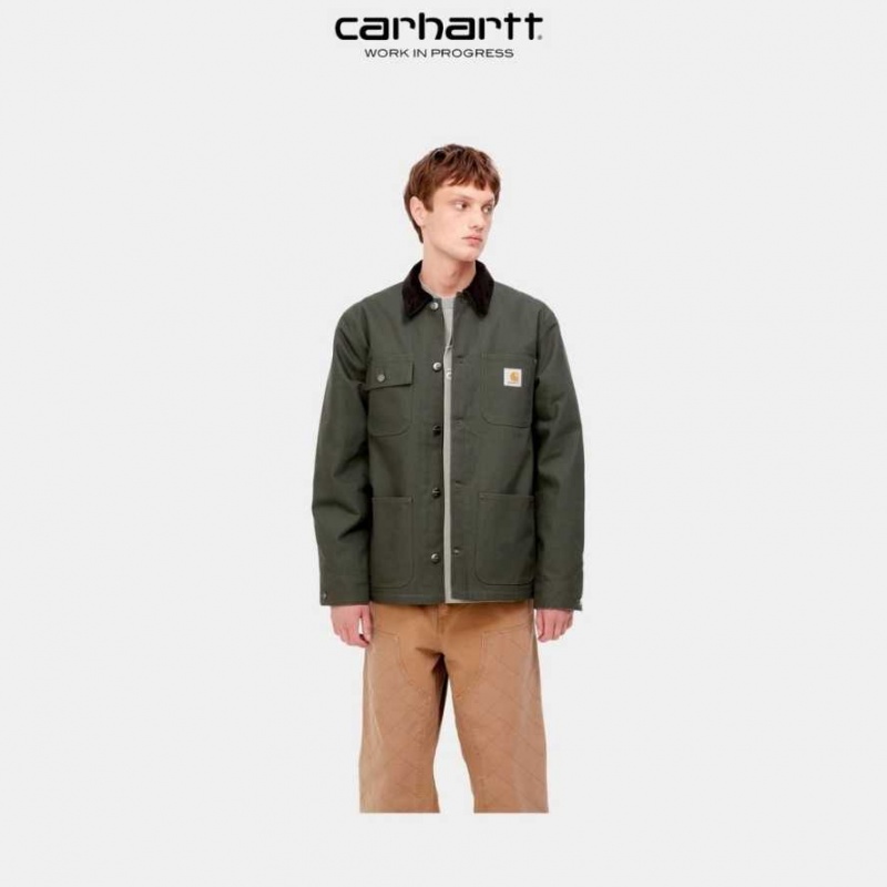 Boxwood Carhartt Wip Michigan Chore Coat (D'hiver) - Danmark BLD-2178101