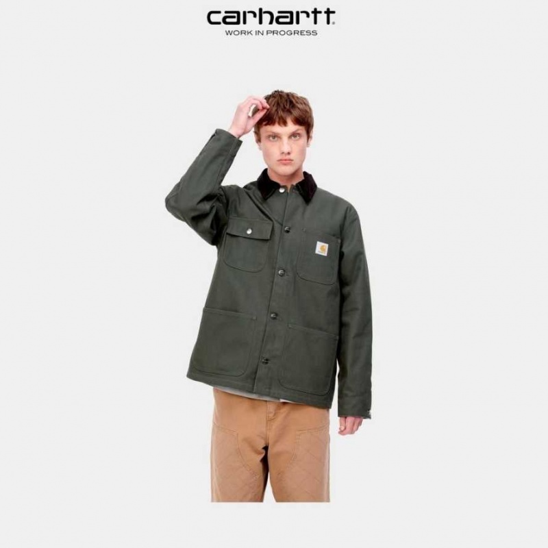 Boxwood Carhartt Wip Michigan Chore Coat (D'hiver) - Danmark BLD-2178101