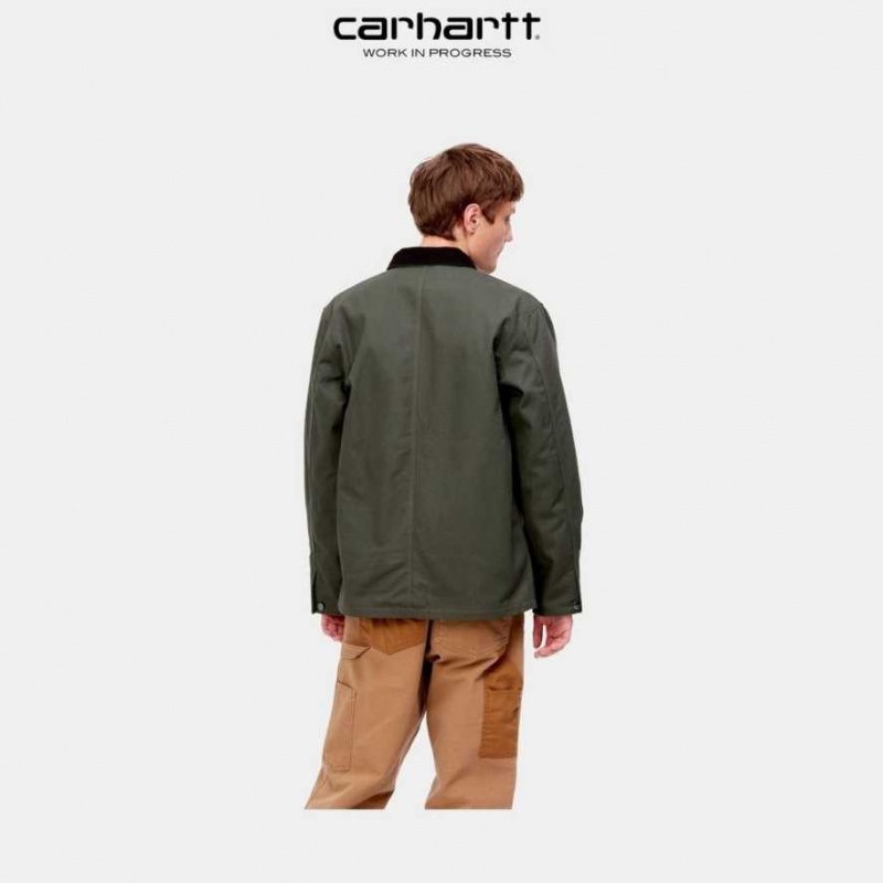 Boxwood Carhartt Wip Michigan Chore Coat (D'hiver) - Danmark BLD-2178101