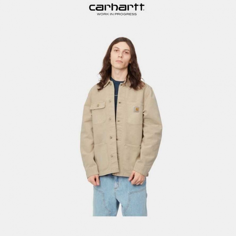 Marron Carhartt Wip Michigan Chore Coat (Spring) - Danmark ZCA-1271718