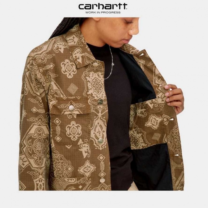 Marron Carhartt Wip Irving Coat - Danmark UYE-9894642