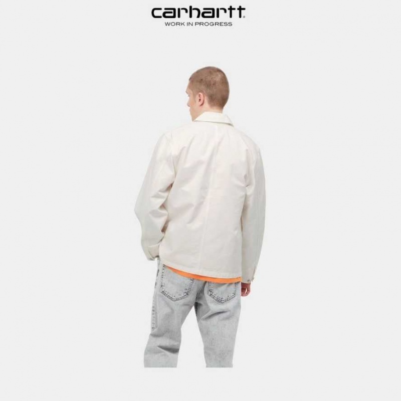 Blanche Carhartt Wip Michigan Chore Coat (Spring) - Drill - Danmark JDE-7882876