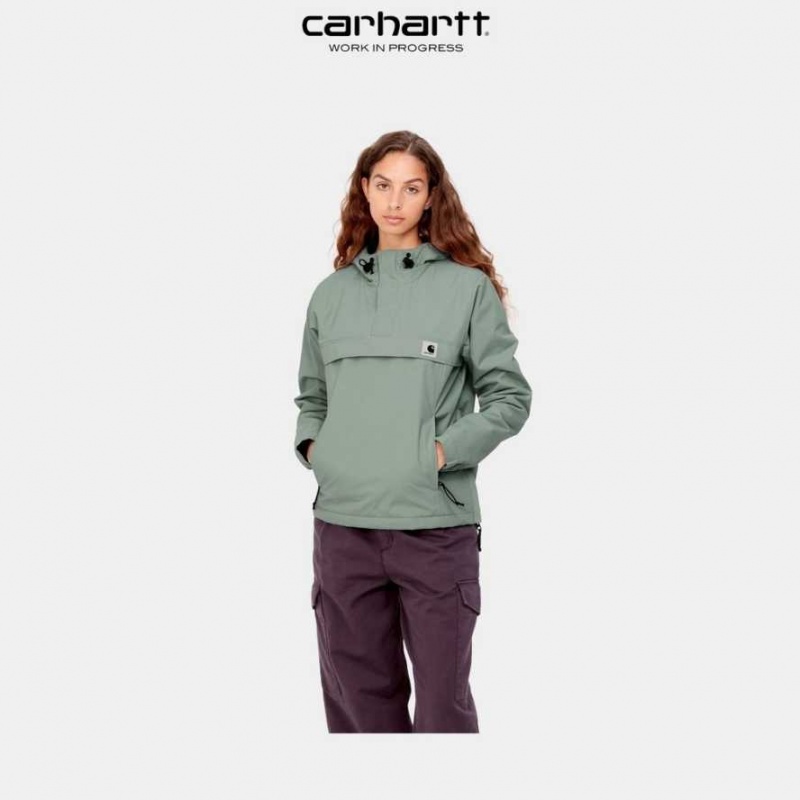 Misty Sage Carhartt Wip Nimbus Pullover (D'hiver) Misty - Danmark TGM-8726588