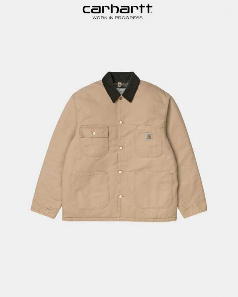 Marron Carhartt Wip OG Chore Coat (D'hiver) - Danmark GTS-6275078