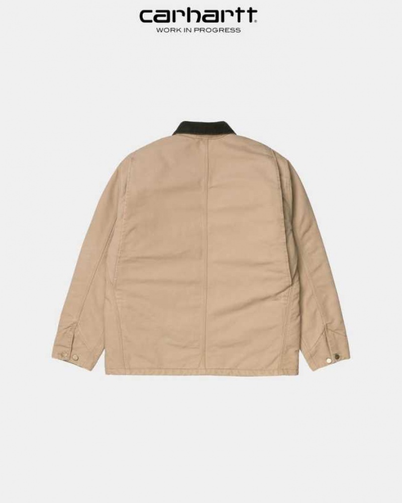 Marron Carhartt Wip OG Chore Coat (D'hiver) - Danmark GTS-6275078